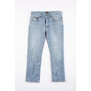 Vintage Lee High Waisted Jeans Relaxed Fit Tapered Leg Medium Wash Blue 32 x 32